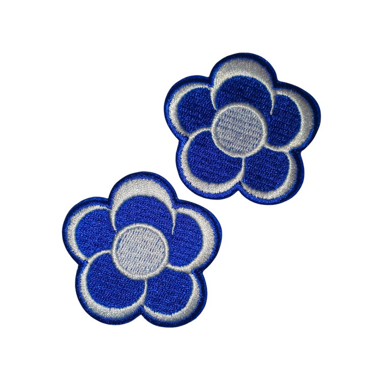 Patch Blauw Wit