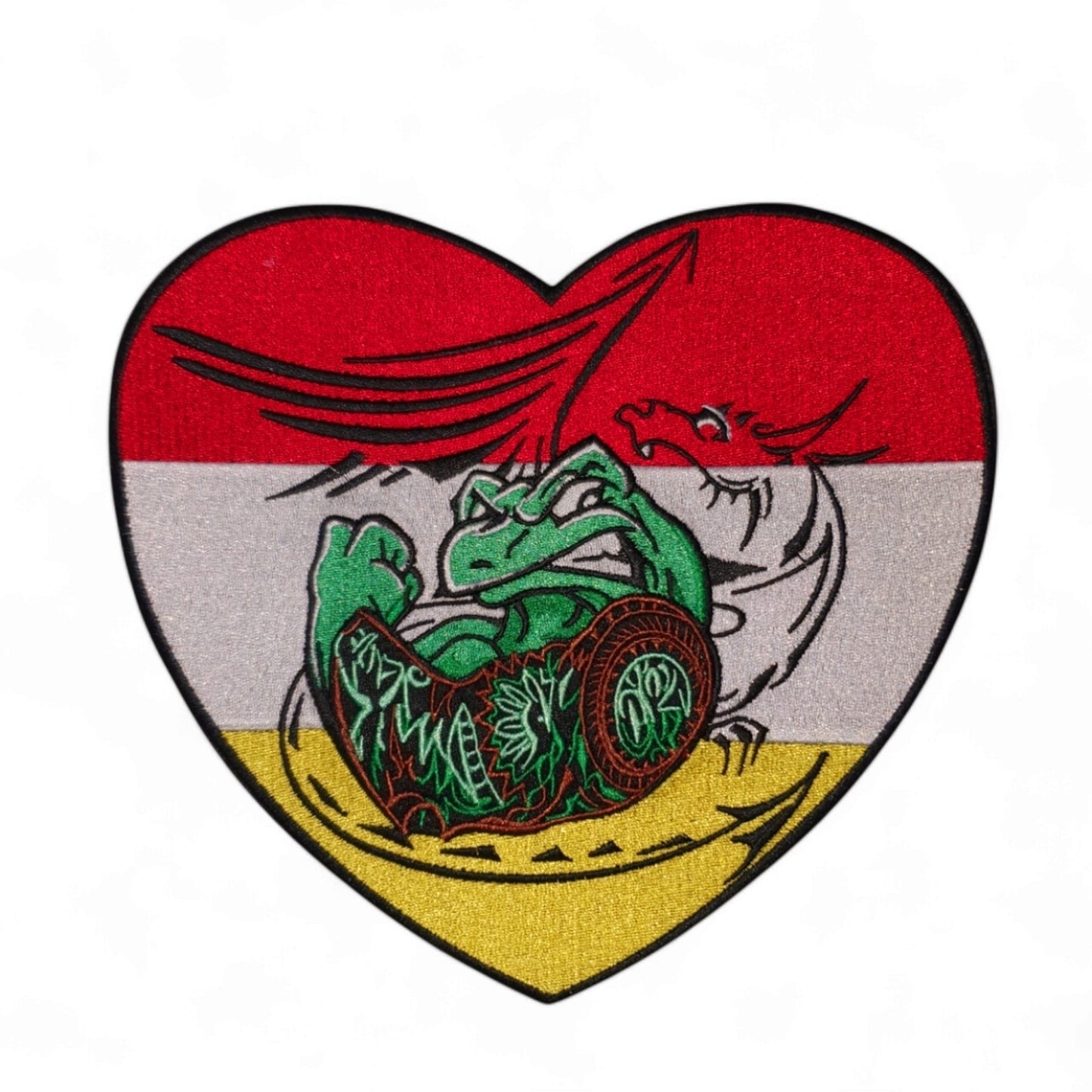 Rug embleem sleeve tattoo oetel in hart