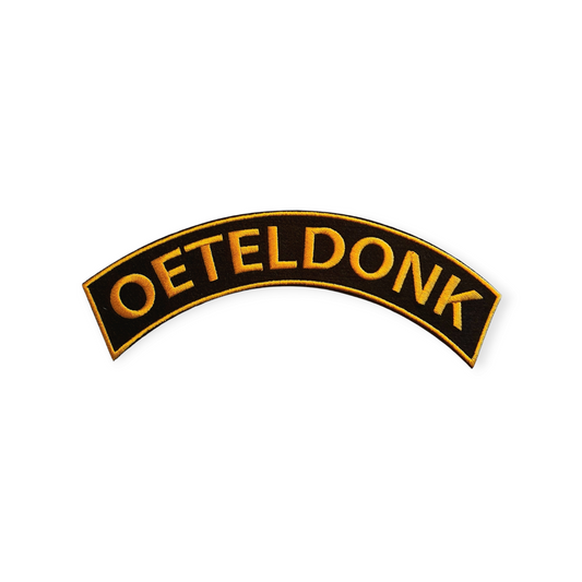 Rug embleem Boog Oeteldonk goud