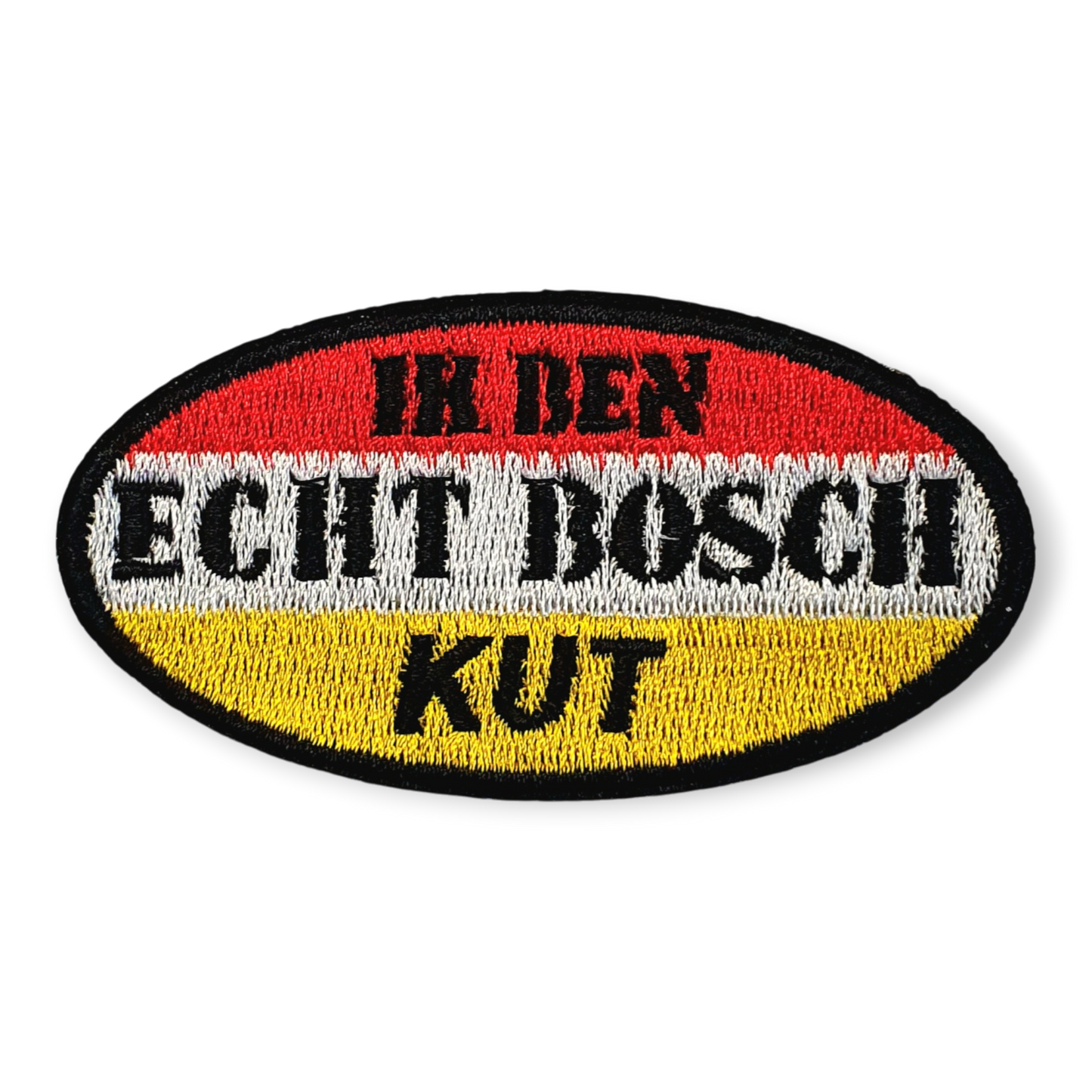 Oeteldonk embleem ik ben echt bosch kut in rood wit geel 🤣🔥❤️🤍💛