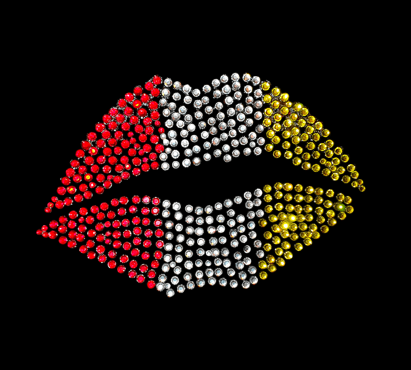 Oeteldonk ✨ Oeteldonk Rhinestone Sweet Lips Groot – Strass Bling Patch Om te Zoene rwg - Oetel.club