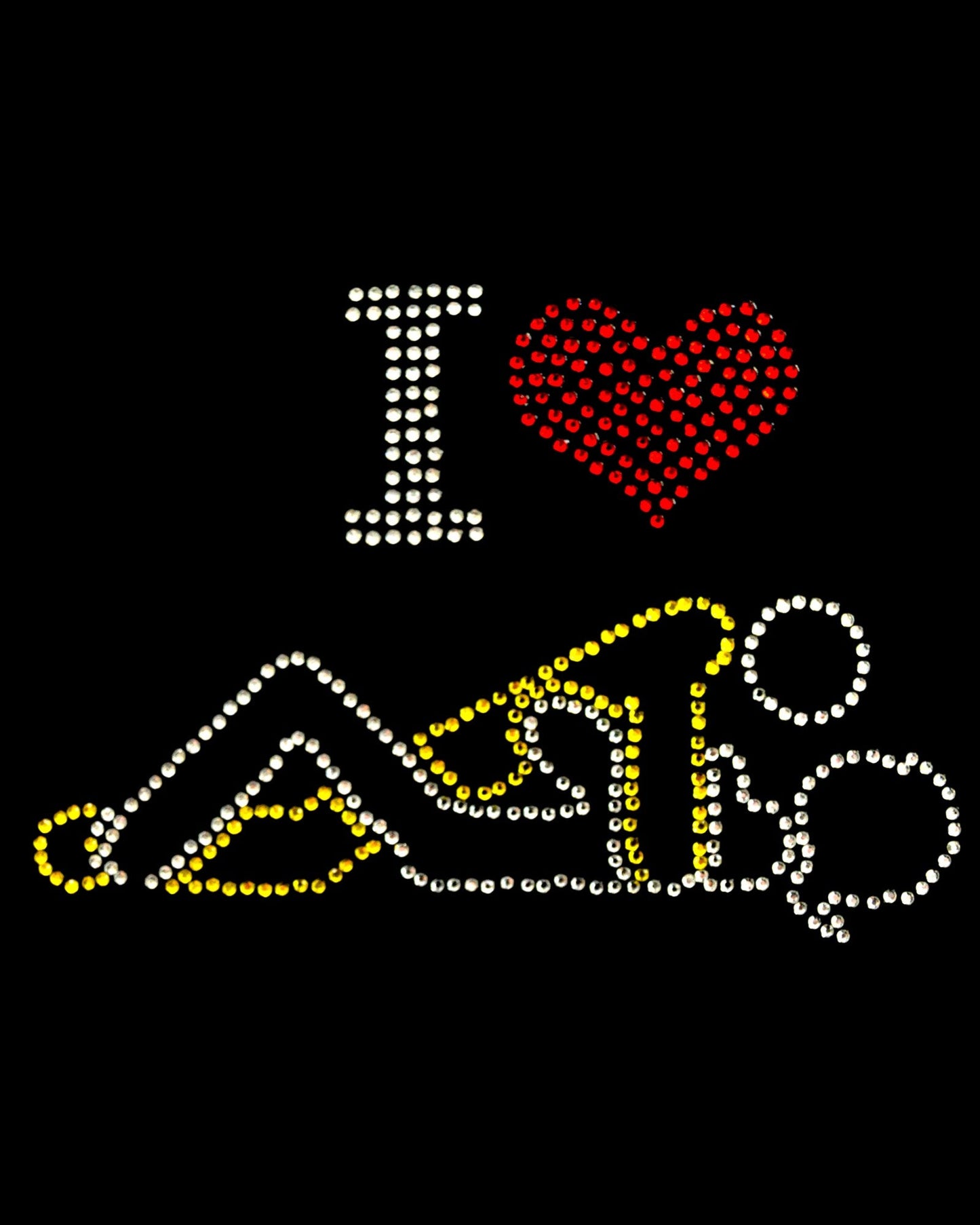 Oeteldonk Oeteldonk strass applicatie I love sex rood, wit, geel rwg - Oetel.club