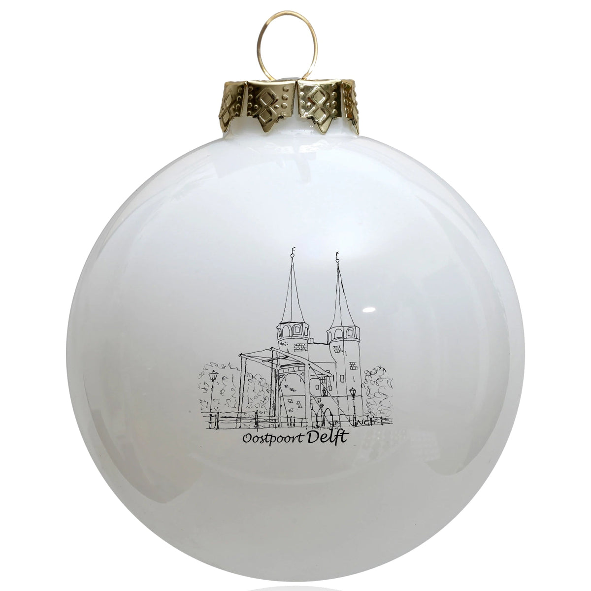 Oeteldonk Oostpoort Kerstbal uit Delft rwg - Oetel.club