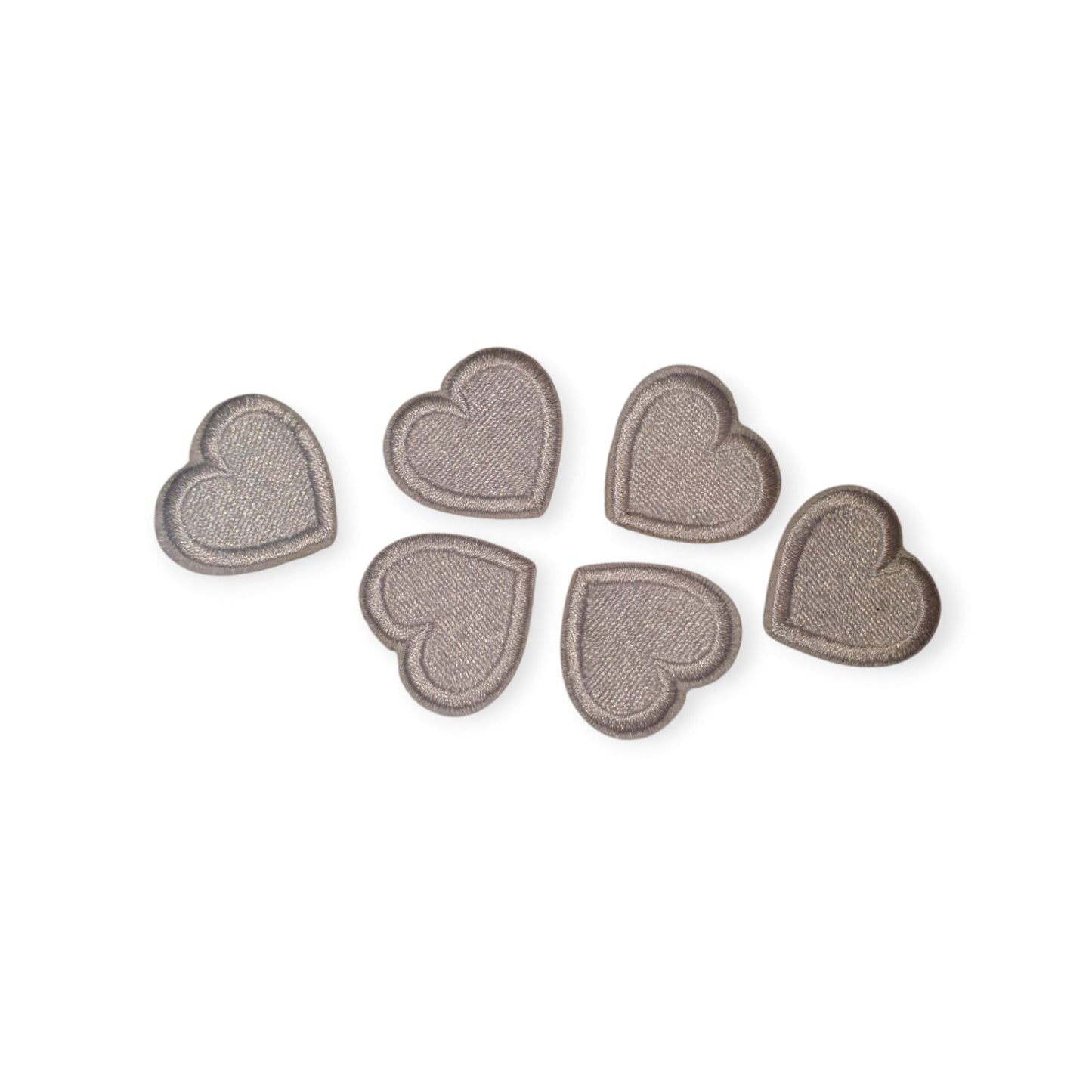 Oeteldonk Setje kleine hartjes wit embleempjes per 6 stuks rwg - Oetel.club