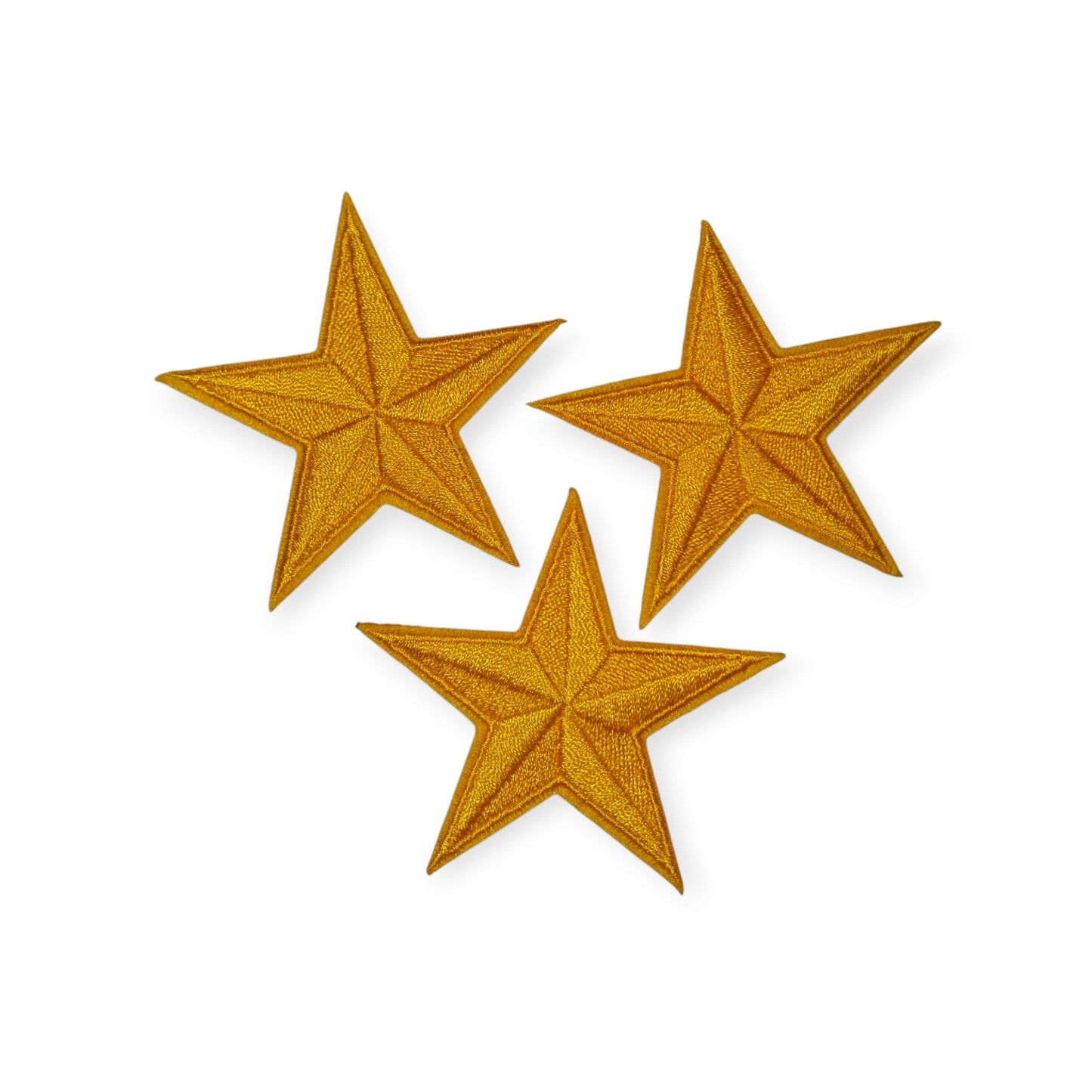 Oeteldonk Setje sterren emblemen geel per 3 stuks rwg - Oetel.club