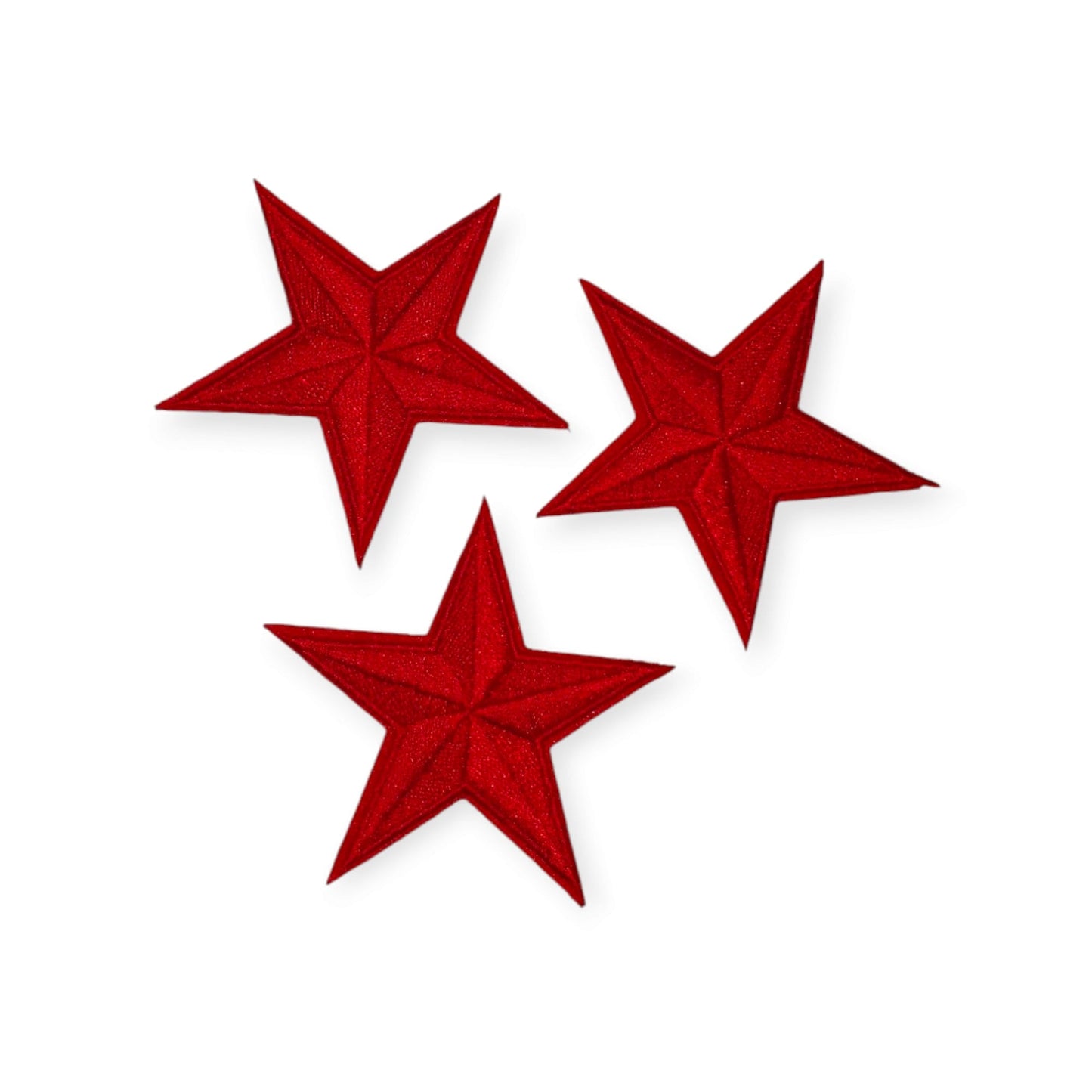 Oeteldonk Setje sterren emblemen rood per 3 stuks rwg - Oetel.club