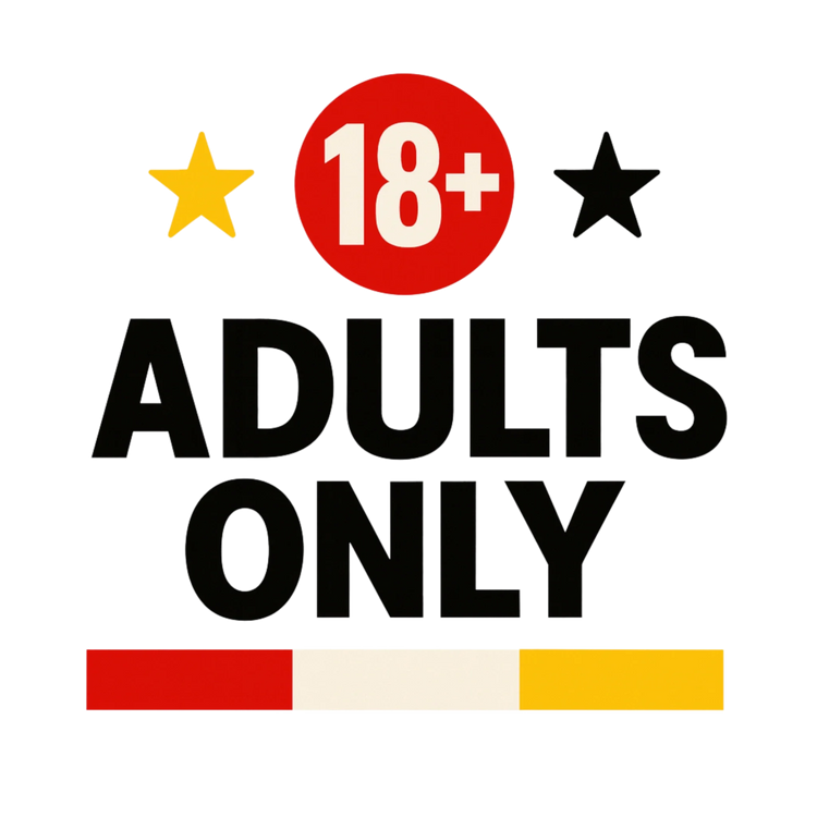 18 plus adults only waarschuwingsbord voor 18 plus collectie van OetelClub Rosmalen 💛🤍❤️⚠️