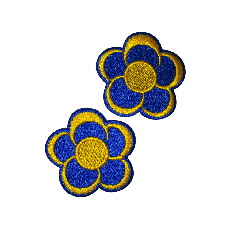 Patch Blauw Geel - Oetel.club