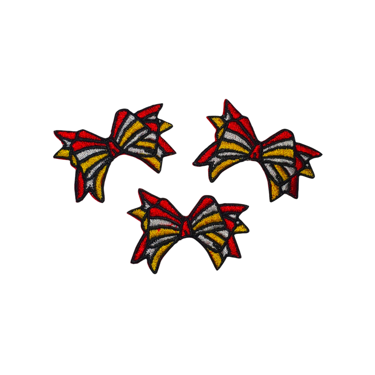 strikjes 3 stuks borduur embleem oetelclub