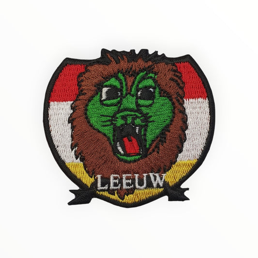 Sterrenbeeld patch Leeuw (Leo) met trotse, krachtige en stralende uitstraling.