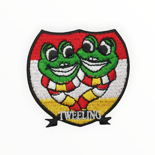 Sterrenbeeld patch Tweelingen (Gemini) met speelse, sociale uitstraling.