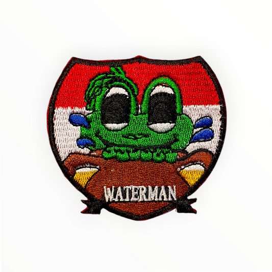 Sterrenbeeld patch Waterman (Aquarius) met creatieve, vernieuwende uitstraling.