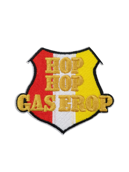 Oeteldonk embleem Hop Hop gas er op