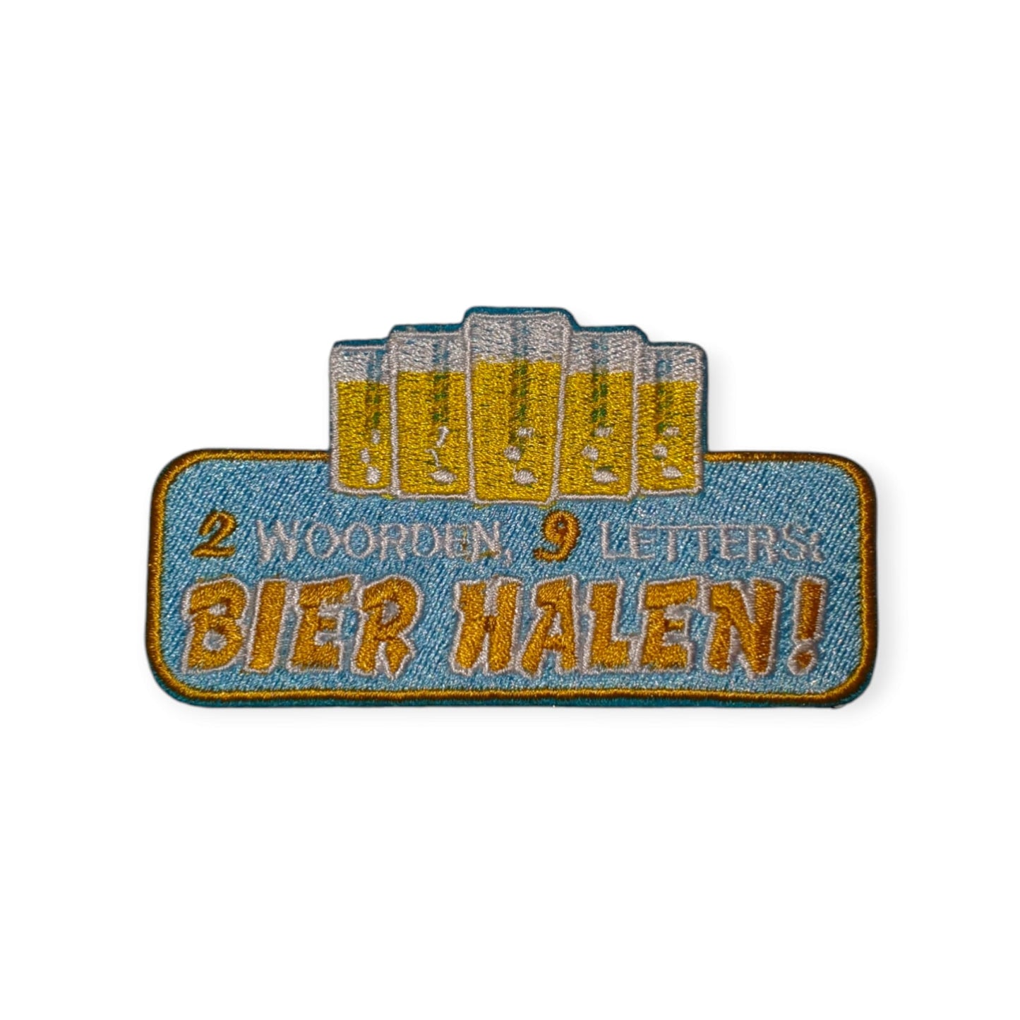 2 Woorden 9 Letter  BIER HALEN embleem