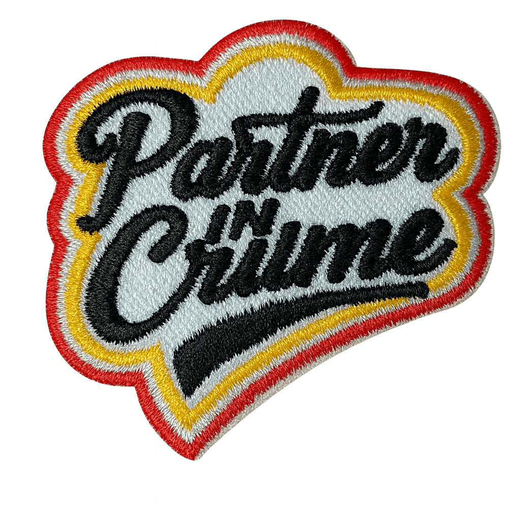 Oeteldonk Borduurembleem Partner In Crime Handgemaakt Rosmalen rwg - Oetel.club