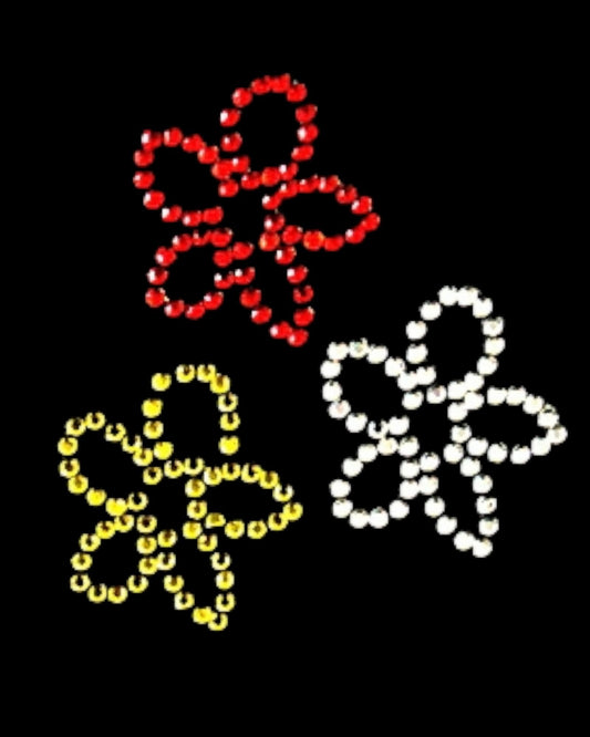 Oeteldonk ✨ Glitter Patch – Oeteldonk Strass/Rhinestone Bloemetjes zonder steeltje rwg - Oetel.club