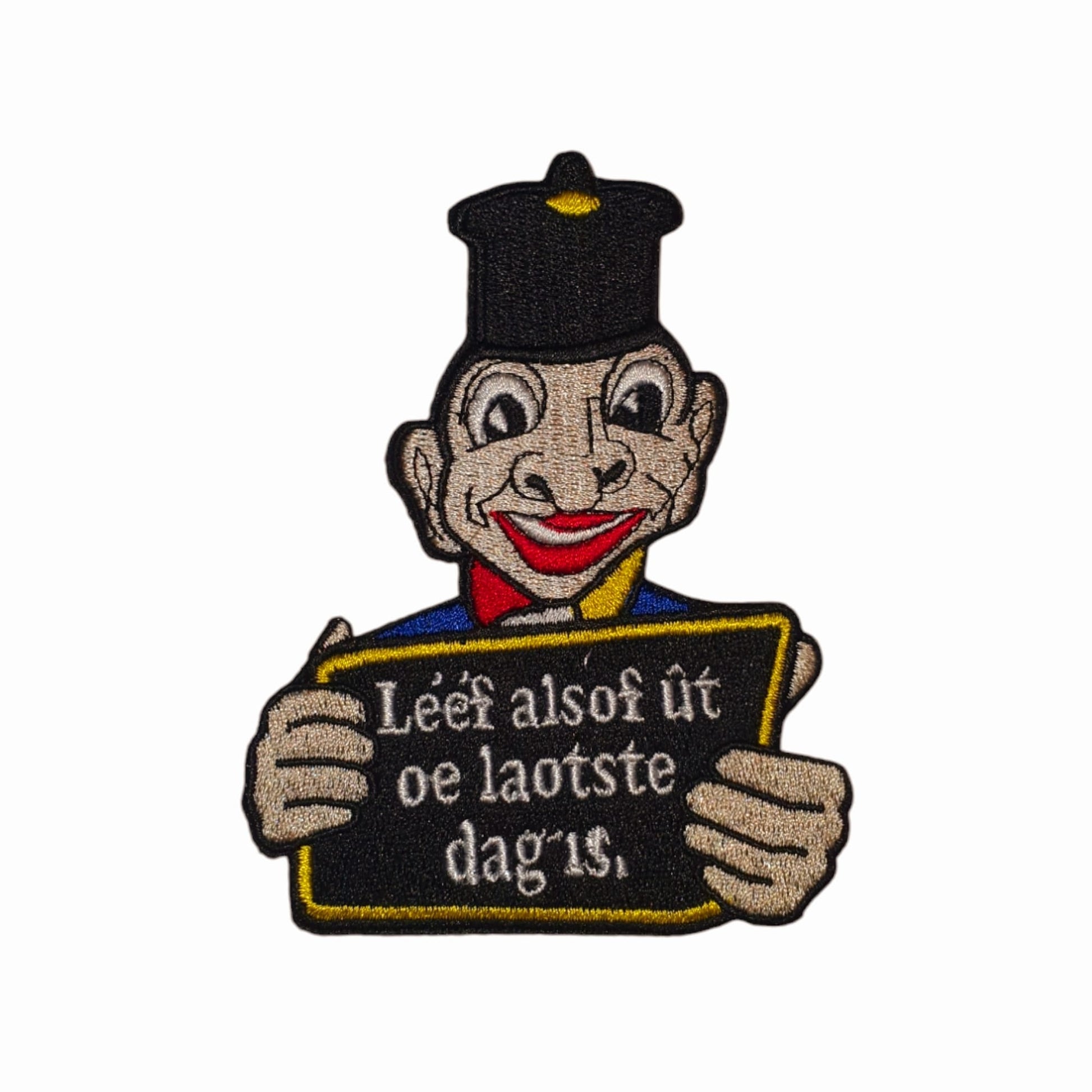 Oeteldonk Leef alsof ut oe laotste dag is embleem rwg - Oetel.club