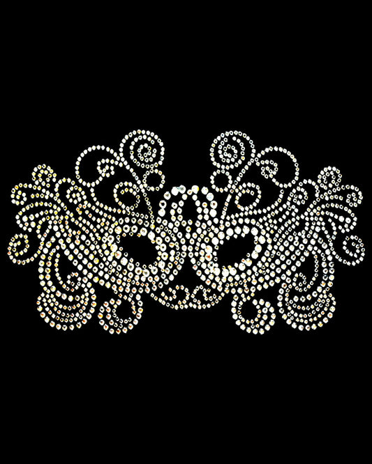 Oeteldonk Oeteldonk strass applicatie masker crystal rwg - Oetel.club