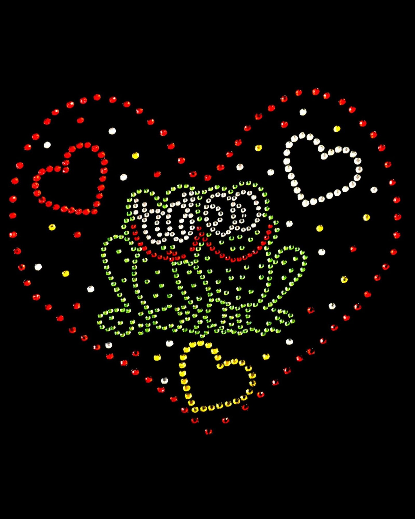 Oeteldonk Oeteldonk strass applicatie verliefde Oetel in hart 15.5x13.5cm rwg - Oetel.club