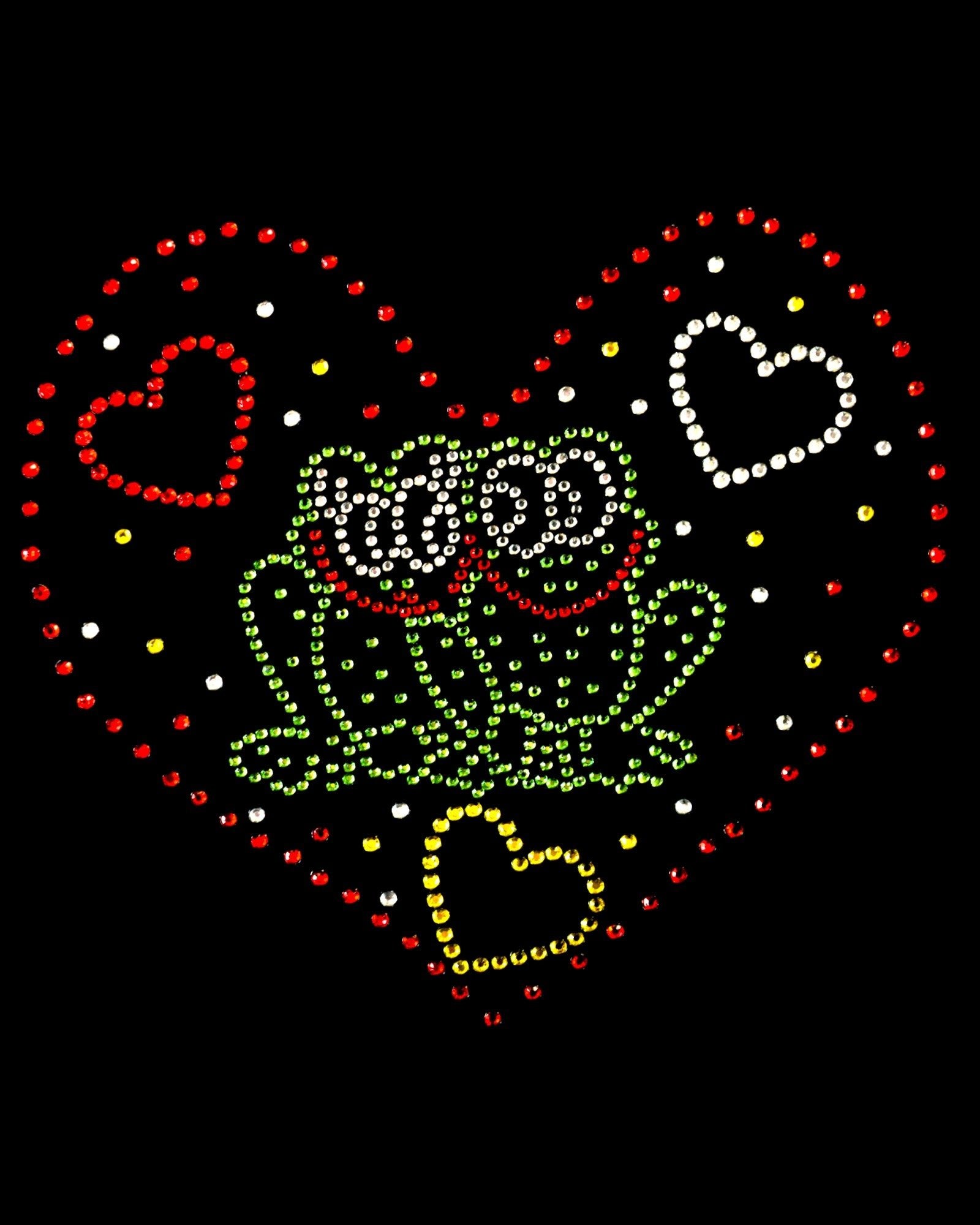 Oeteldonk Oeteldonk strass applicatie verliefde Oetel in hart 15.5x13.5cm rwg - Oetel.club