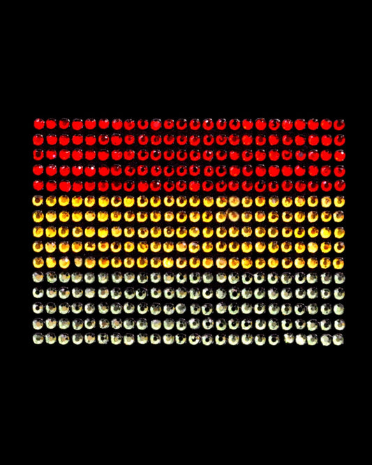 Oeteldonk Oeteldonk strass applicatie vlag 10cmx7cm rood,geel,groen ss10 rwg - Oetel.club