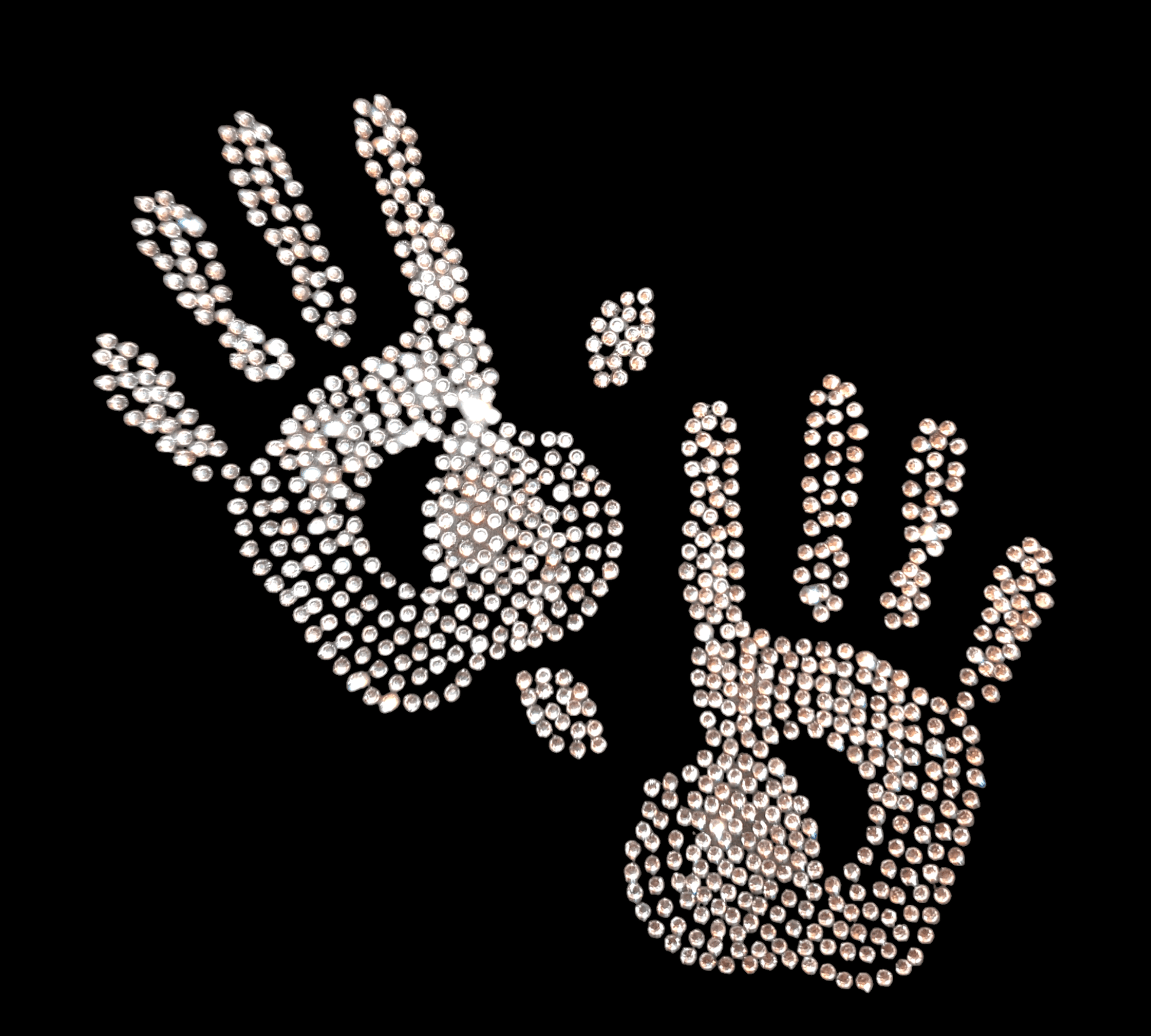 Oeteldonk Oeteldonk strass hendjes klein crystal rwg - Oetel.club