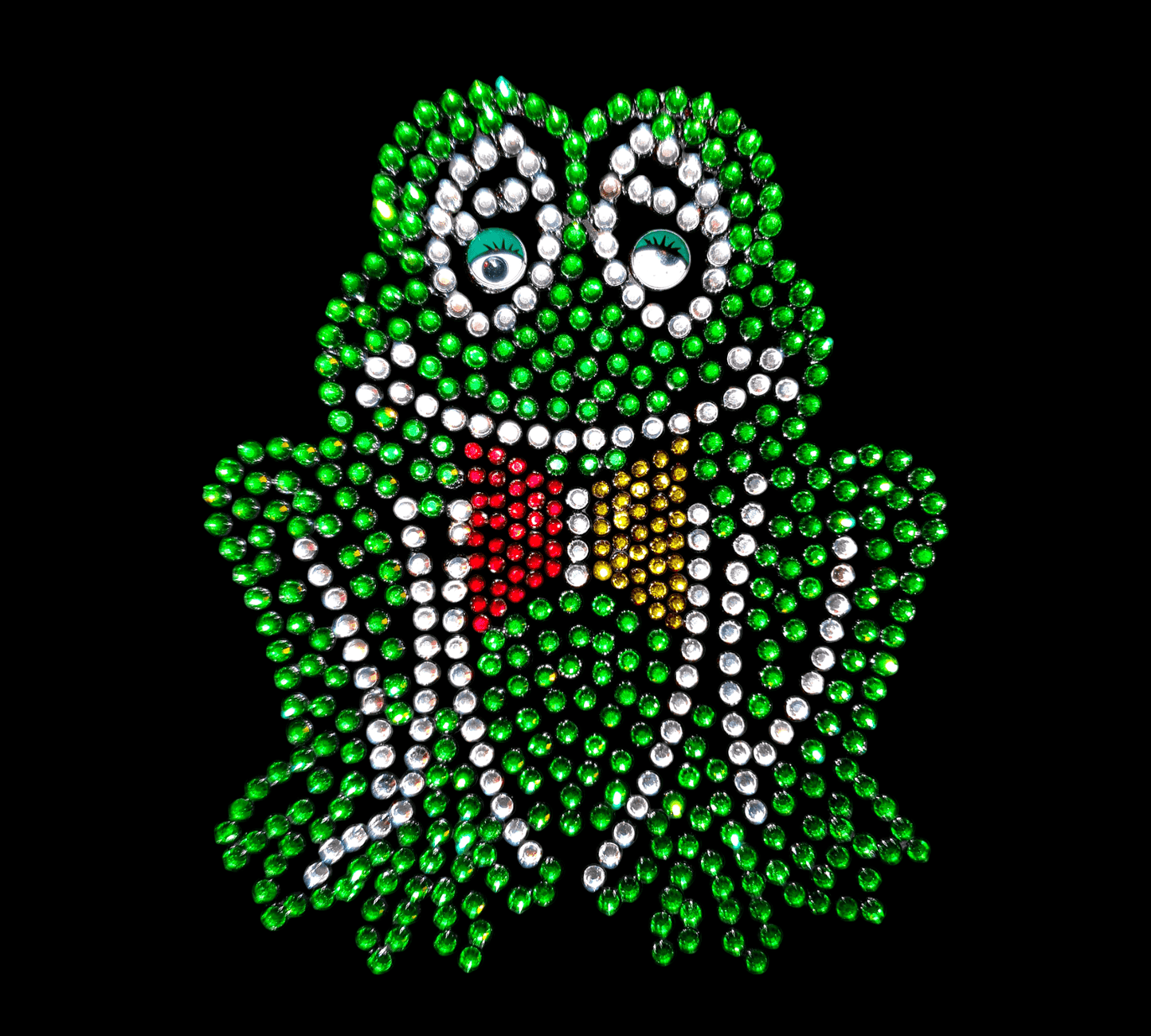 Oeteldonk Oeteldonk strass Oeteltje met strik met wiebelogen rwg - Oetel.club