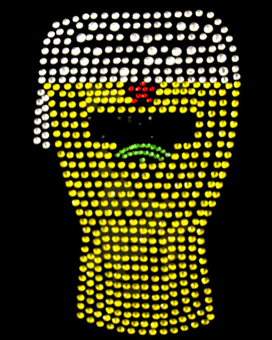 Oeteldonk ✨ Rhinestone Bierglas Enkel – Strass Bling Patch rwg - Oetel.club