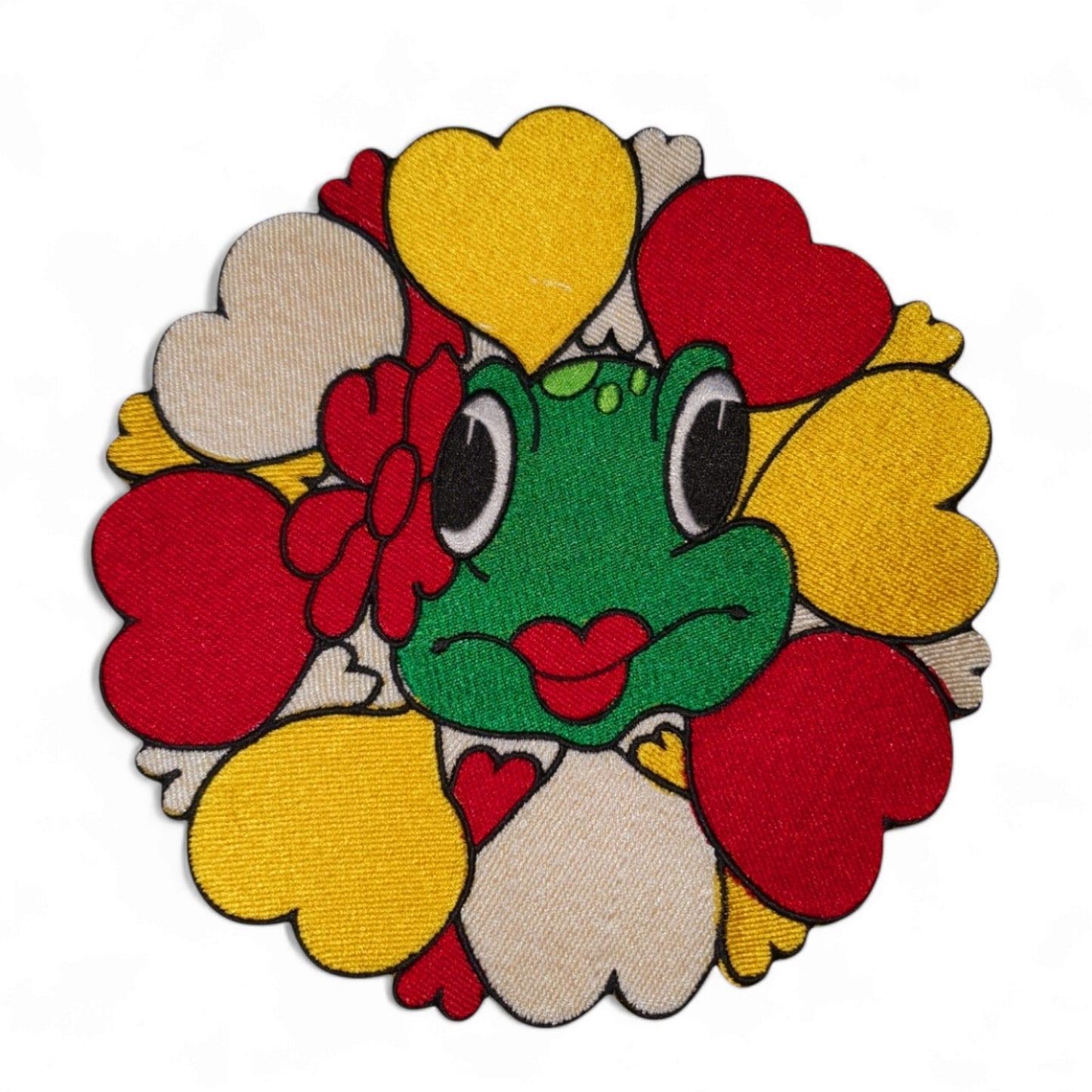 Oeteldonk Rug embleem oetel meske in bloem hartjes rwg - Oetel.club