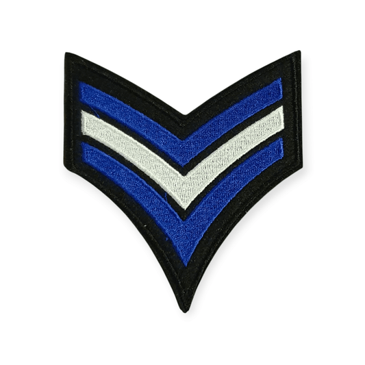 Oeteldonk sergeants streep Blauw - Wit rwg - Oetel.club