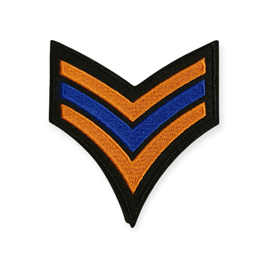 Oeteldonk sergeants streep Oranje - blauw rwg - Oetel.club