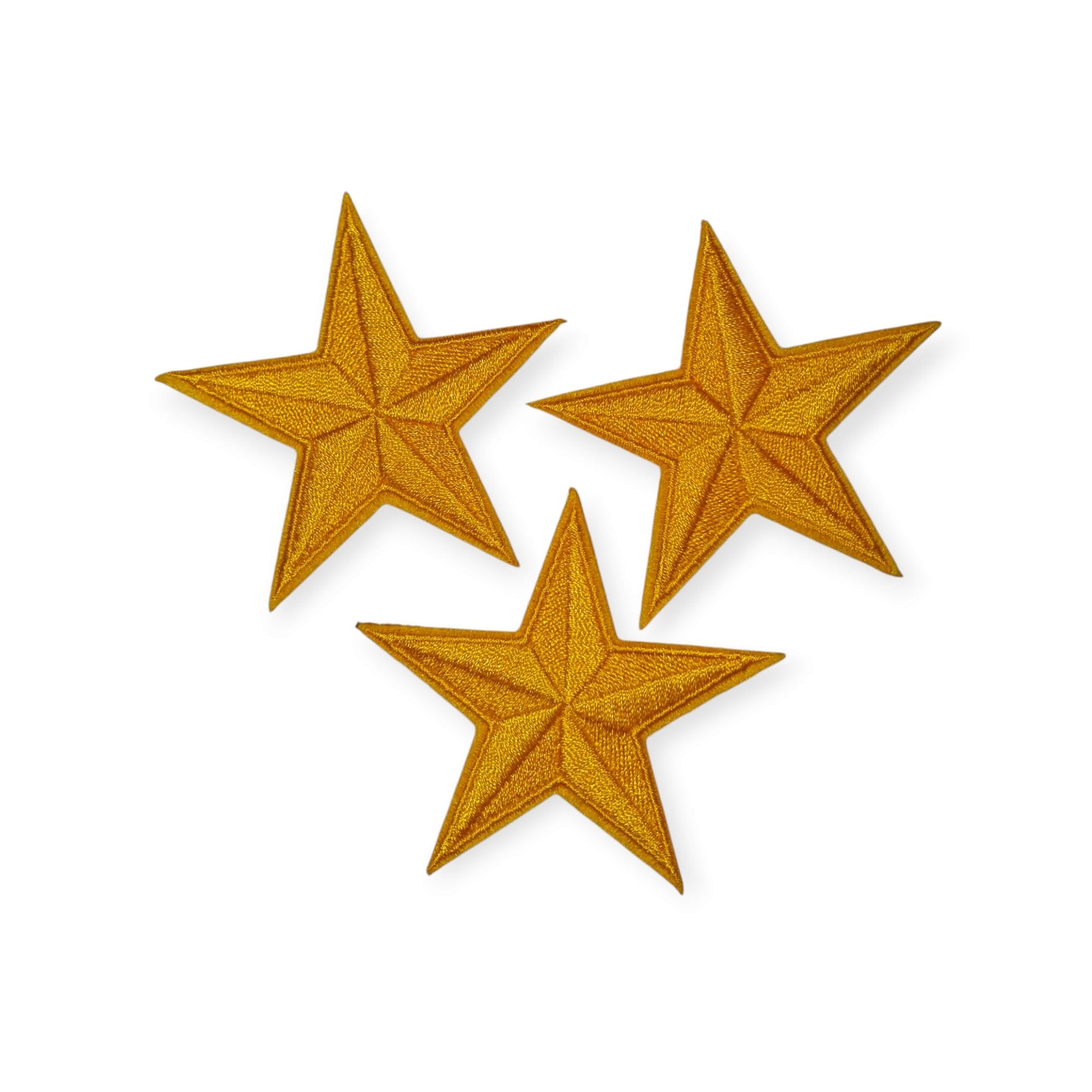 Oeteldonk Setje sterren emblemen geel per 3 stuks rwg - Oetel.club