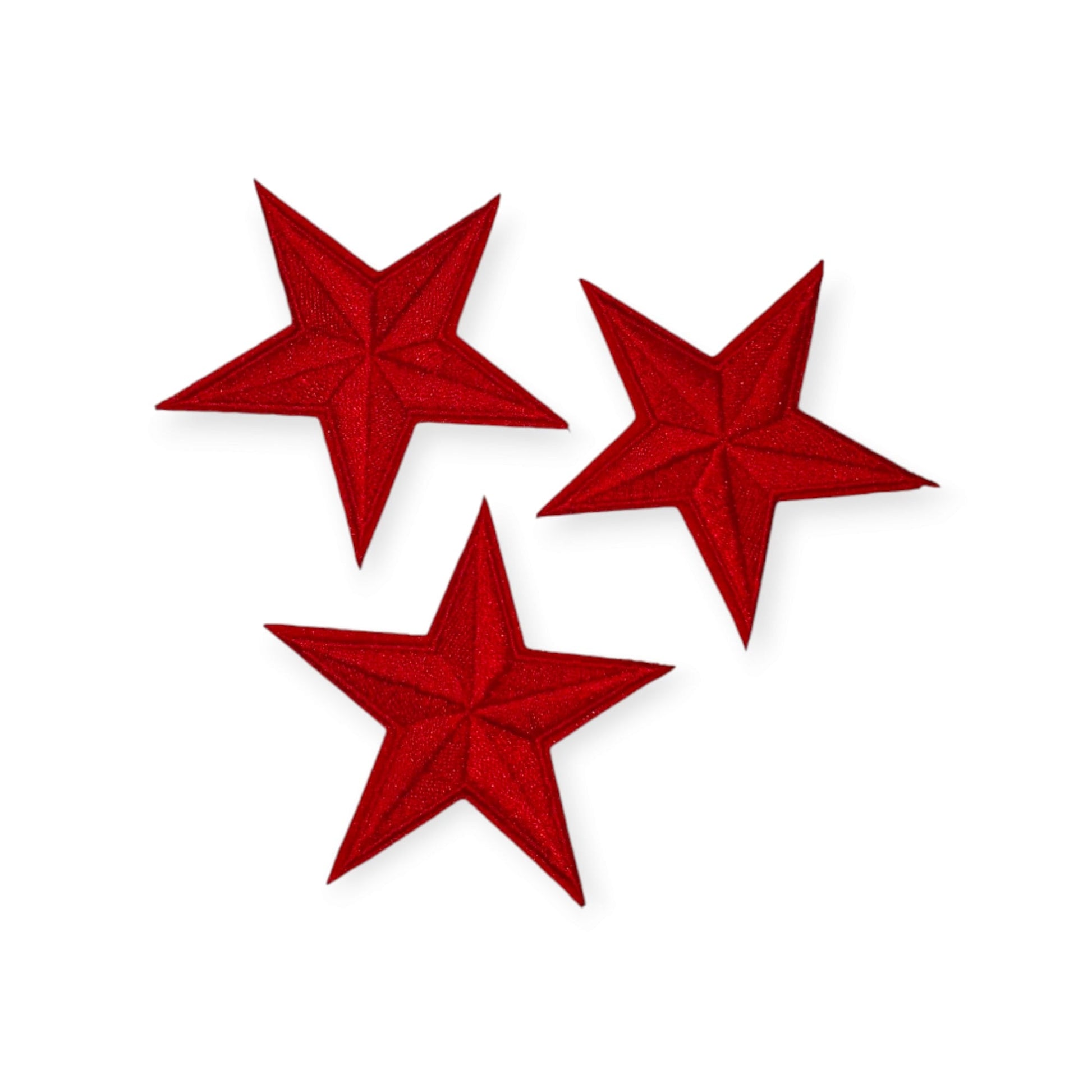 Oeteldonk Setje sterren emblemen rood per 3 stuks rwg - Oetel.club