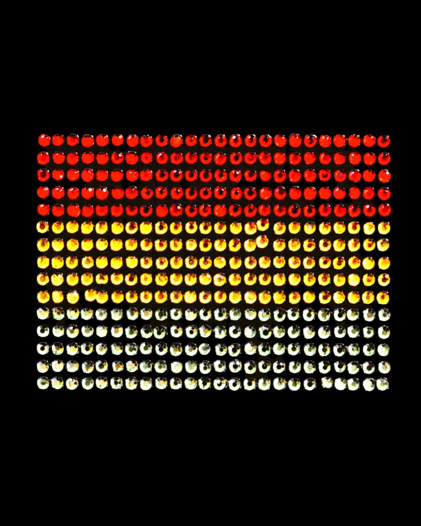 Oeteldonk strass applicatie vlag 4cmx5cm rood,geel,groen rwg - Oetel.club