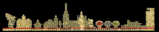 ✨ Oeteldonk Rhinestone Skyline ’s-Hertogenbosch – Strass Bling Patch✨ Oeteldonk Rhinestone Skyline ’s-Hertogenbosch – Strass Bling Patch